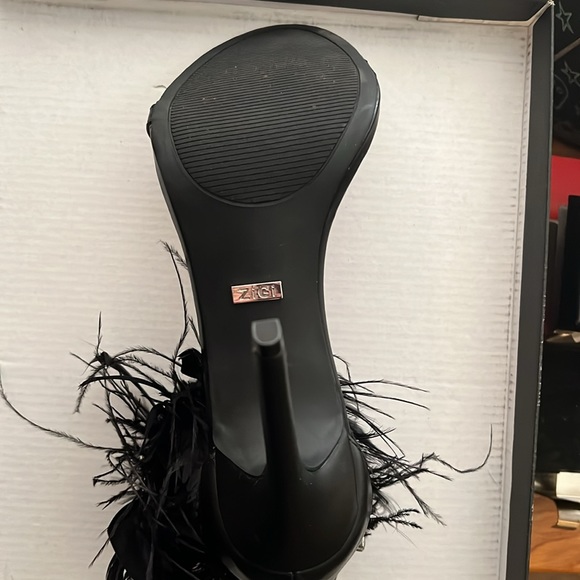 Women’s feather jewel ankle wrap heel - Picture 2 of 5